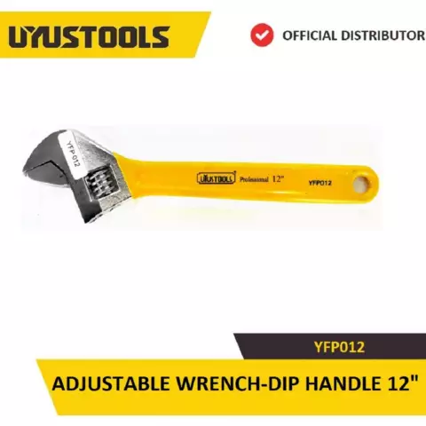 Uyustools Tənzimlənən açar ( Sarı tutacaqlı 12inch/ 30 sm) YFP012