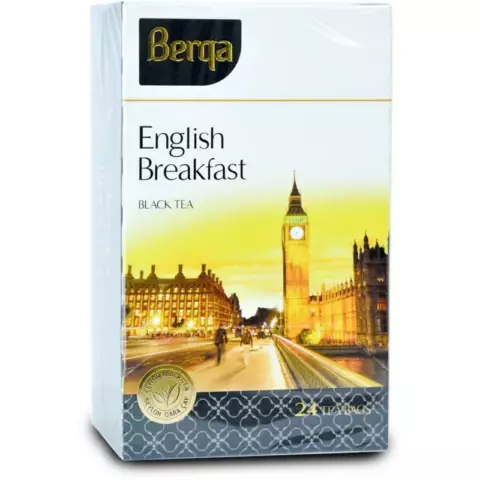 An image of a product called Çay Berqa English Breakfast 24 ədədli