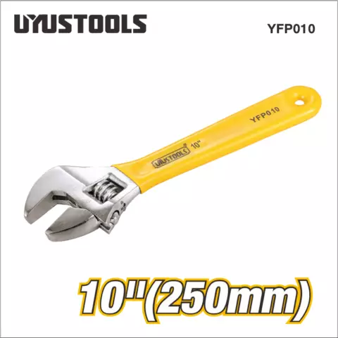 Uyustools Tənzimlənən açar ( Sarı tutacaqlı 10inch/ 25 sm) YFP010