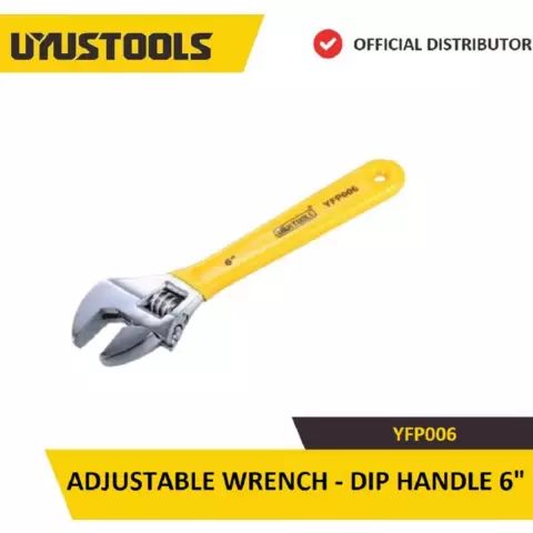 Uyustools Tənzimlənən açar ( Sarı tutacaqlı 6inch/ 15 sm) YFP006