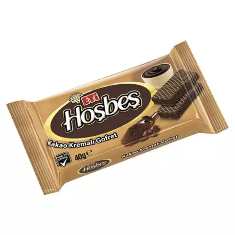 An image of a product called Vafli ETİ Hoşbeş 40qr Kakaolu