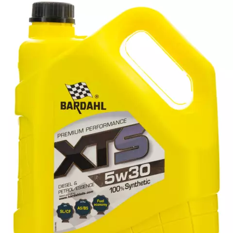 An image of a product called Sintetik motor yağı Bardahl (Bardal) XTS 5W30 4 litr, art. 36542