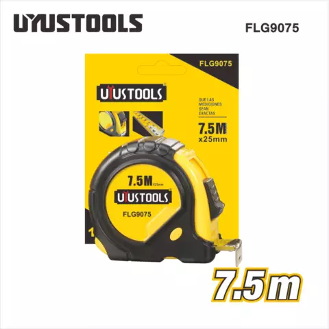 An image of a product called Uyustools Metrə ( Rezin örtüklü 7,5m*25mm) FLG9075