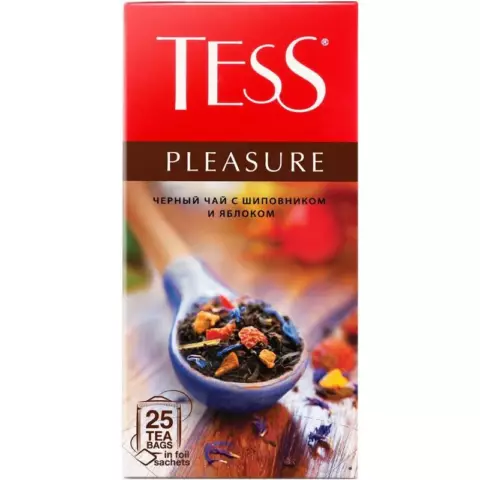 An image of a product called Çay TESS Pleasure 25 ədədli