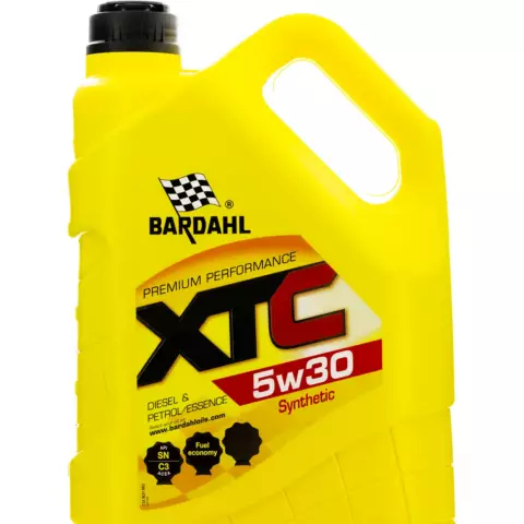 An image of a product called Sintetik motor yağı Bardahl XTC 5W30 5 litr, art. 36313