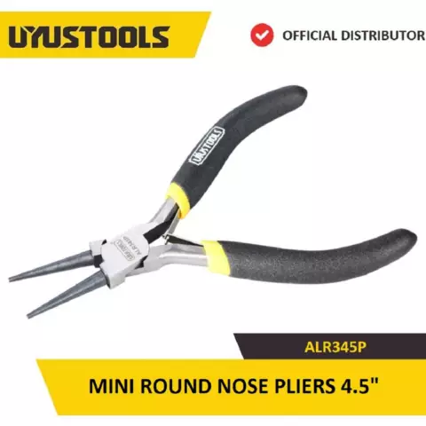 An image of a product called Uyustools ALR345P Mini Round Nose Pliers 4-1/2"