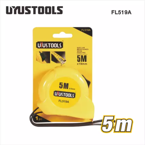 An image of a product called Uyustools Metrə ( Sarı 5m*19mm) FL519A