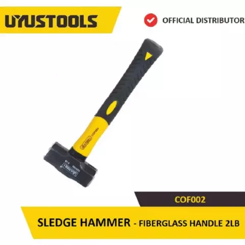 An image of a product called Uyustools Çəkic (Gürz - Fiberglas tutacaqlı ~1kq) COF002