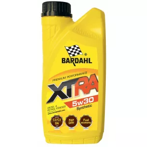 An image of a product called Motor yağı Bardahl XTRA 5w30, sintetik, universal 1L-34111
