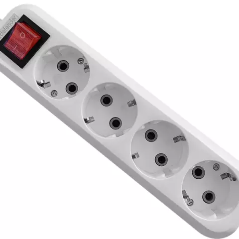 Elektrik uzadıcı DEFENDER G418, 1,8m, 4 outlets,