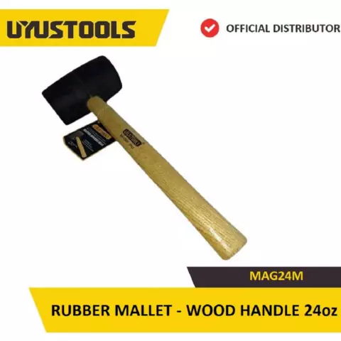 Uyustools Çəkic (Rezin başlı - Taxta tutacaqlı 24OZ) MAG24M