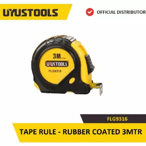 An image of a product called Uyustools Metrə ( Rezin örtüklü 3m*16mm) FLG9316