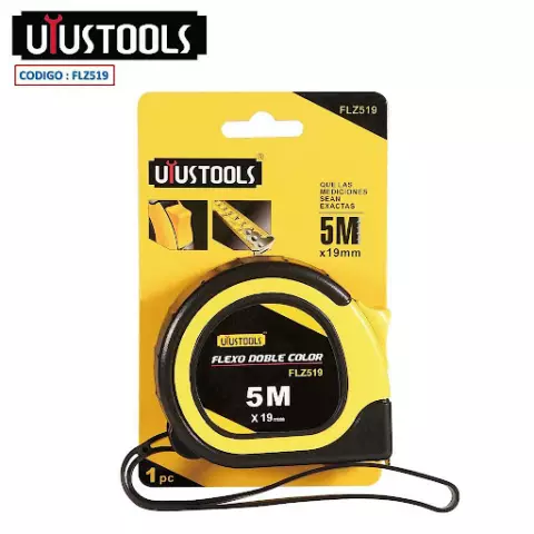 An image of a product called Uyustools Metrə ( Sarı&Qara 5m*19mm) FLZ519