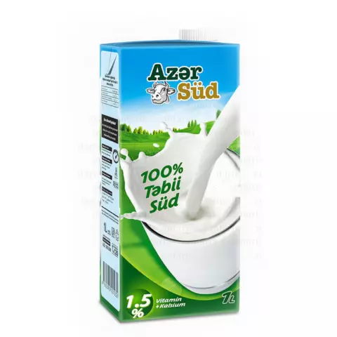 An image of a product called Süd Azersüd Professional 1,5%, 1L