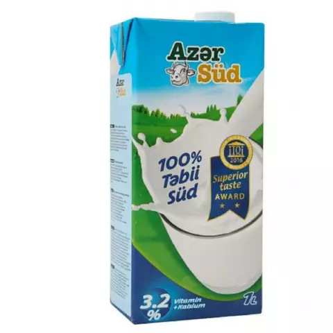 An image of a product called Süd Azersüd Professional 3,2%, 1L