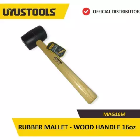 Uyustools Çəkic (Rezin başlı - Taxta tutacaqlı 16OZ) MAG16M
