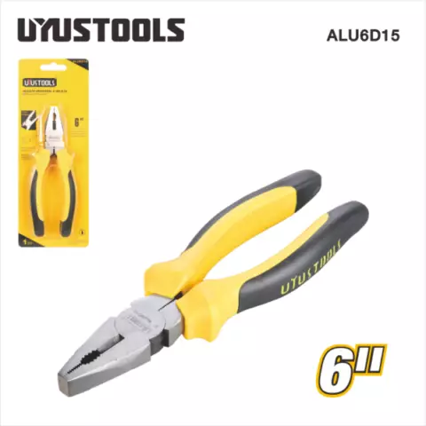 An image of a product called Uyustools ALU6D15 Combination Pliers 6"