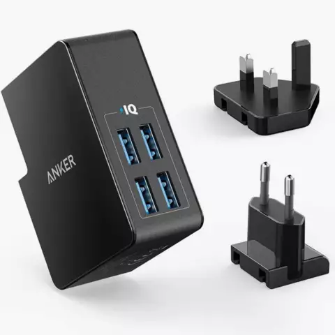 Anker PowerPort 4 Lite travel charger (27W/IQ) A2042L11