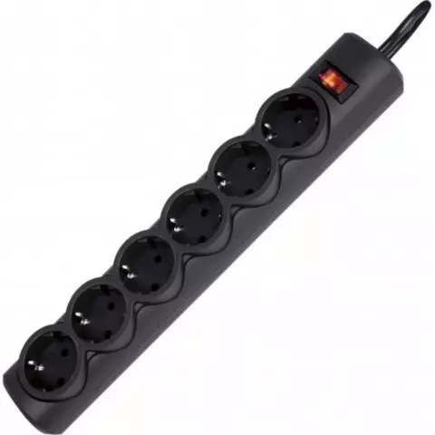 Elektrik uzadıcı Defender DFS 153 3 m, white, 6 outlets