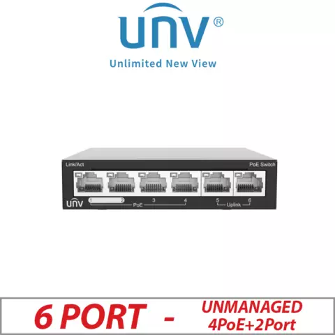 UNV NSW2020-6T-POE-IN 4PoE+2Port Switch