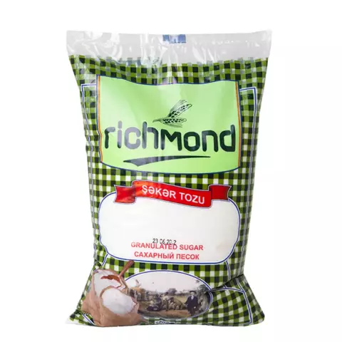 An image of a product called Şəkər tozu Richmond 1800qr