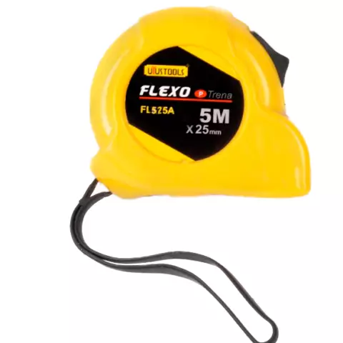 An image of a product called Uyustools Metrə ( Sarı&Qara 5m*25mm)FLZ525
