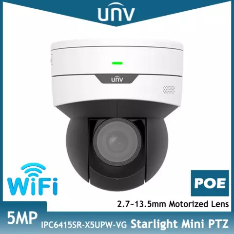 IP CAM UNIVIEW IPC6415SR-X5UPW-VG 5MP WDR Starlight Indoor MiniPTZ