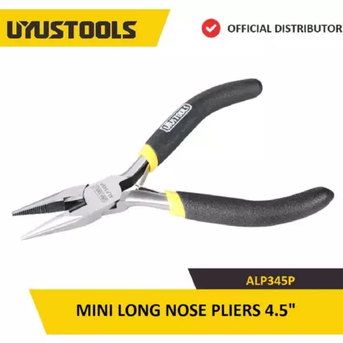 An image of a product called Uyustools ALP345P Mini Long Nose Pliers 4-1/2"