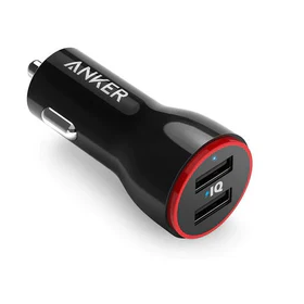 Avtomobil şarj cihazı Anker PowerDrive 2 24W 2 Portlu A2310
