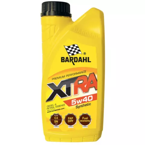 An image of a product called Mühərrik yağı BARDAHL XTRA 5W40 1l 34121
