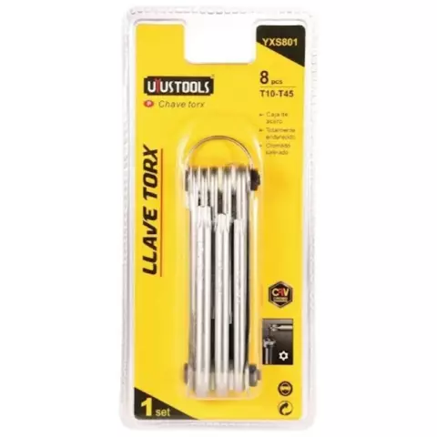 Uyustools Açar dəsti (8-li set Qatlanan torx) YXS801