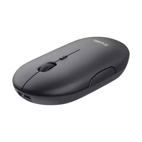 Puck Rechargeable Bluetooth Wireless Mouse - black