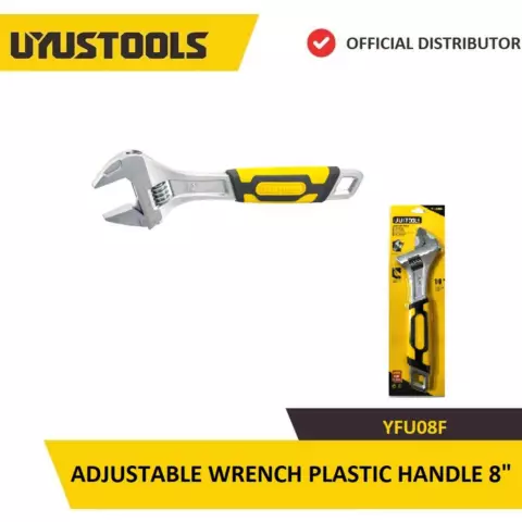 Uyustools Tənzimlənən açar ( Plastik tutacaqlı 8inch/ 20 sm) YFU08F