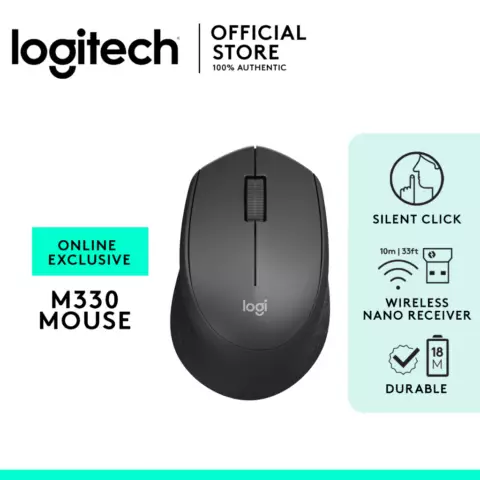 An image of a product called Mouse Logitech M330 Silent Black