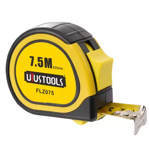 An image of a product called Uyustools Metrə ( Sarı&Qara 7,5m*25mm) FLZ075