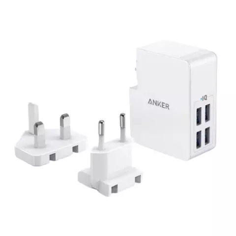 Anker PowerPort 4 Lite 4xUSB 27 Vt Şarj cihazı A2042L21