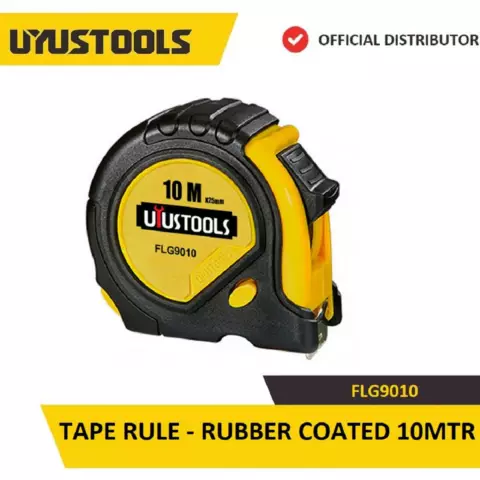 An image of a product called Uyustools Metrə ( Rezin örtüklü 10m*25mm) FLG9010