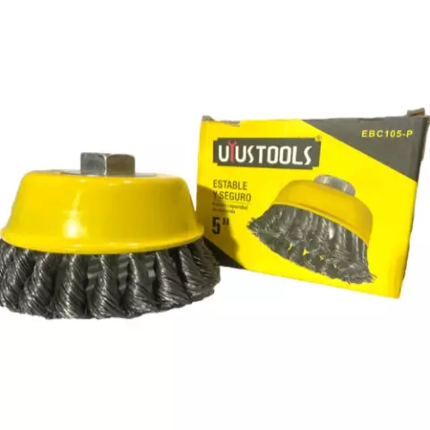 An image of a product called Uyustools Düyünlü tel fırça (Fincan 5inch/12sm) EBC105