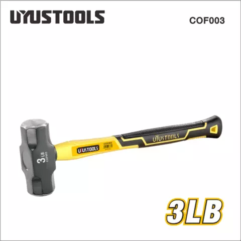 An image of a product called Uyustools Çəkic (Gürz - Fiberglas tutacaqlı ~1.4kq) COF003