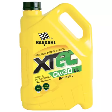 An image of a product called Bardahl XTEC 0w30 LL 5L  REF 34143